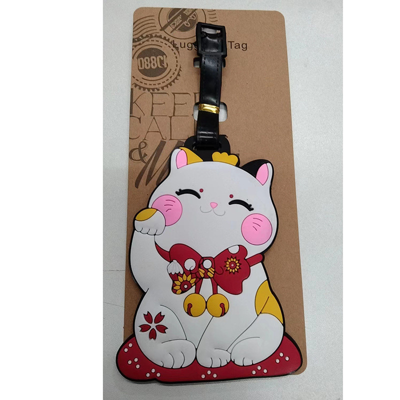 Baby Shark Baby Lucky Cat Baby Elephant ป้ายห้อยกระเป๋าเดินทาง 7TNU