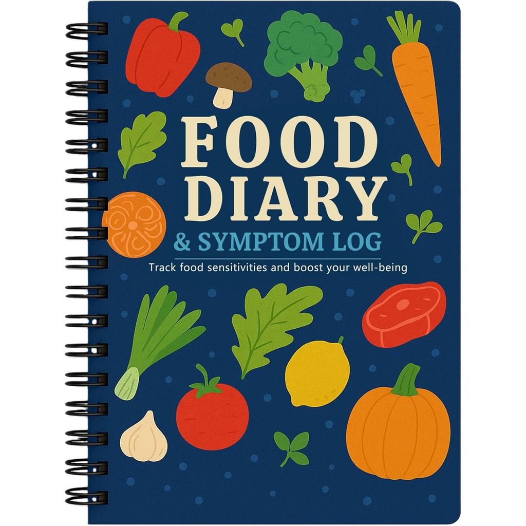 75-Day Food Diary & Symptom Tracker Journal สําหรับ Gut Health – IBS, FODMAP,ภูมิแพ้และสุขภาพ Log Bo