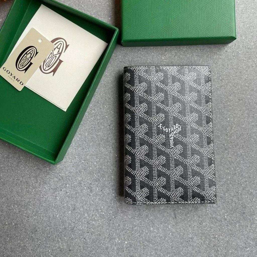 Seven-Color Goyard Goyard Dog Tooth Passport Holder Passport Bag Card Holder Wallet Bag Passport Bag