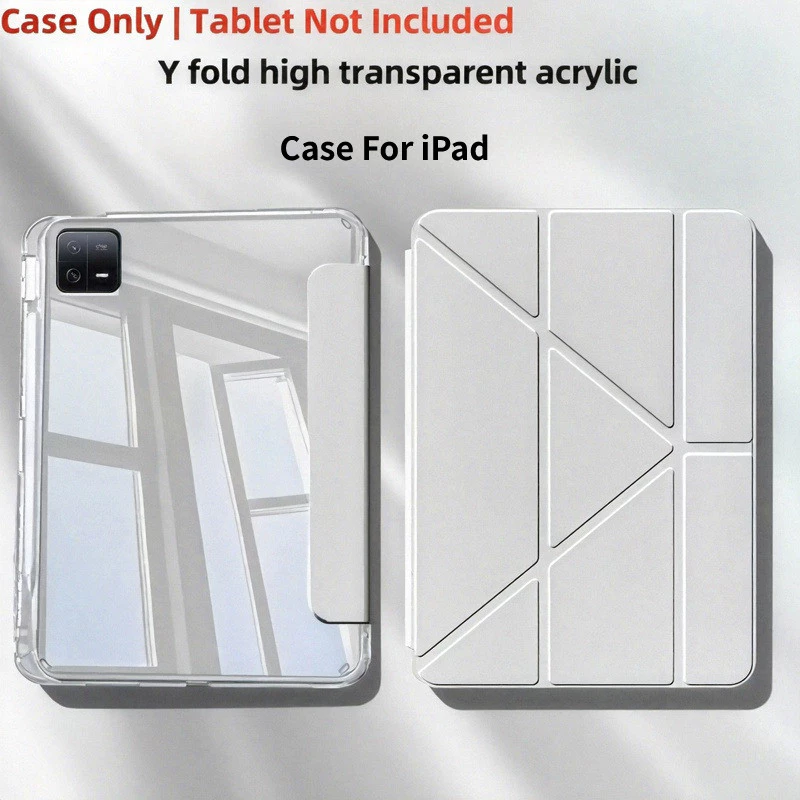 เคสกันกระแทก เคส For iPad Pro 12.9 2018-2022 11-13" 2024-2025 Gen11/10/9/8/7/6/5/4/3 Air5/4 Pro10.5 Air 13'M2 M3เคสไอ-XF