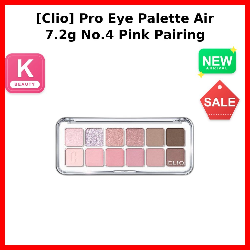 [Clio] Pro Eye Palette Air 7.2g No.4 Pink Pairing / Korean Eye Palette / Pink Shades / ของแท้ 100% โ