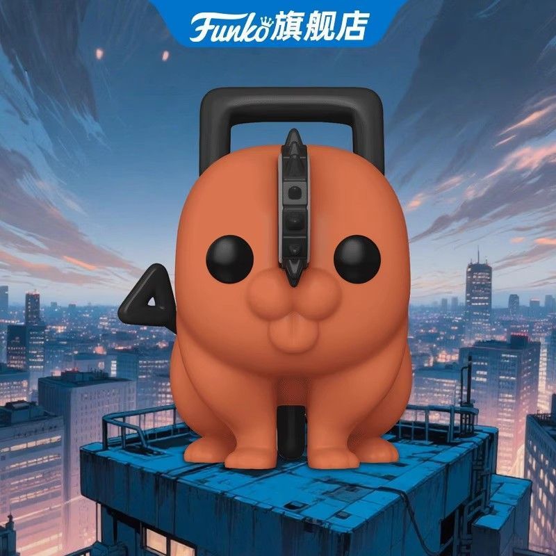 คลังสินค้าพร้อม Funko Funko POP Chainsaw Man Chainsaw Man Pochita สินค้าทํามืออินเทรนด์เล่นชุดตกแต่ง