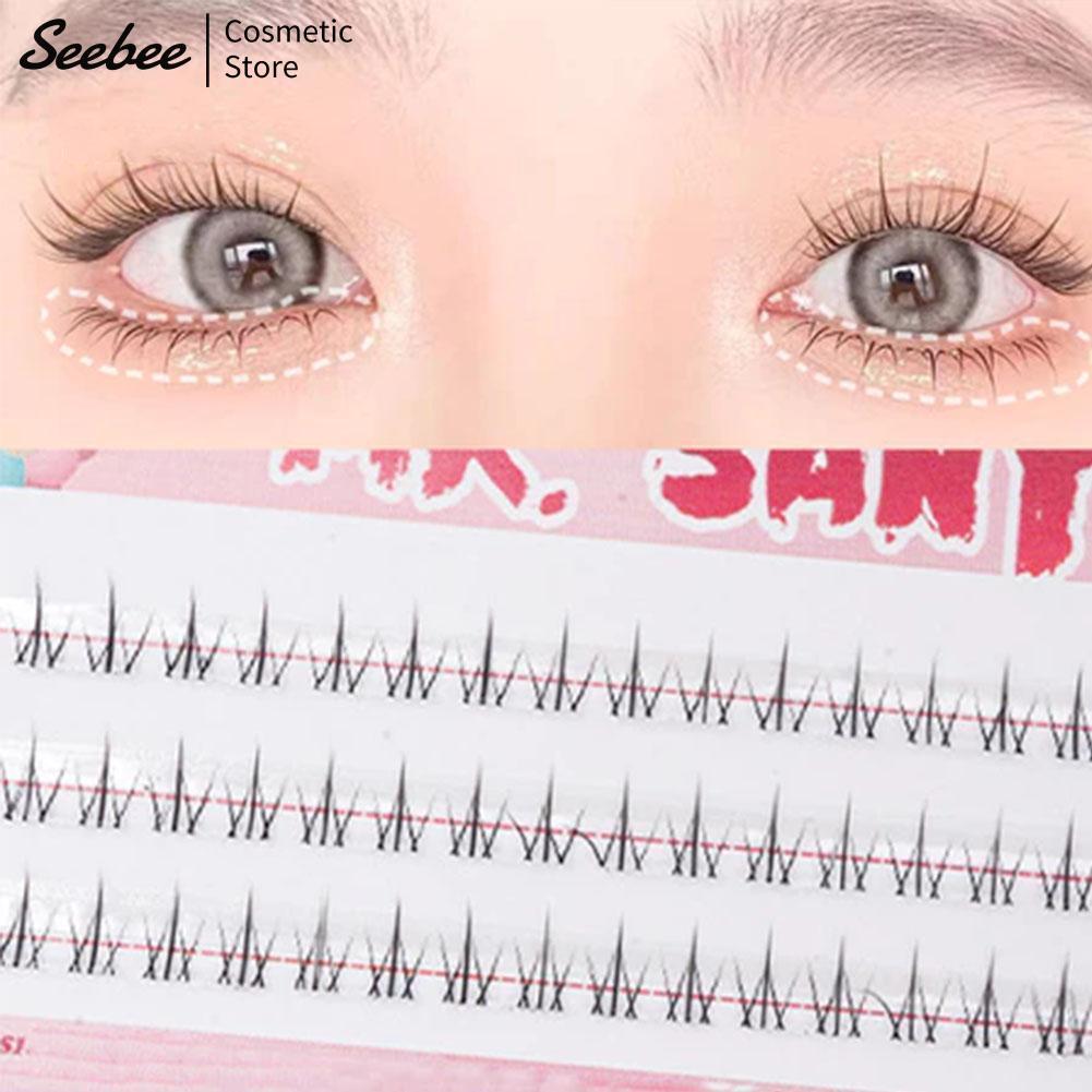 เปลวไฟขนาดเล็กล่างขนตาขนตาปลอมธรรมชาติ Y2a7 Extension F2g4 แต่งหน้าขนตา Eye T1p0