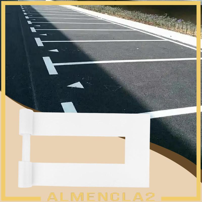 [Almencla2] Parking Lot Line Stencil 4 x 88 นิ้วซิลิโคน, ปากกามาร์กเกอร์ทางจิตรกรรม