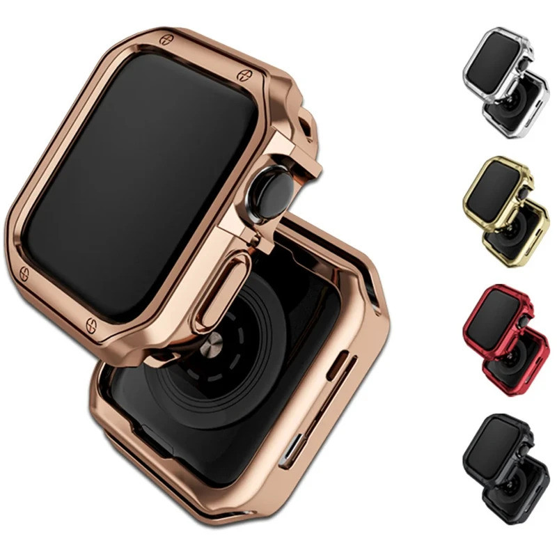 สําหรับ Apple Watch Case 45 มม.41 มม.44 มม.40 มม.42 มม.38 มม.TPU กันชนอุปกรณ์เสริมป้องกันหน้าจอ iWat