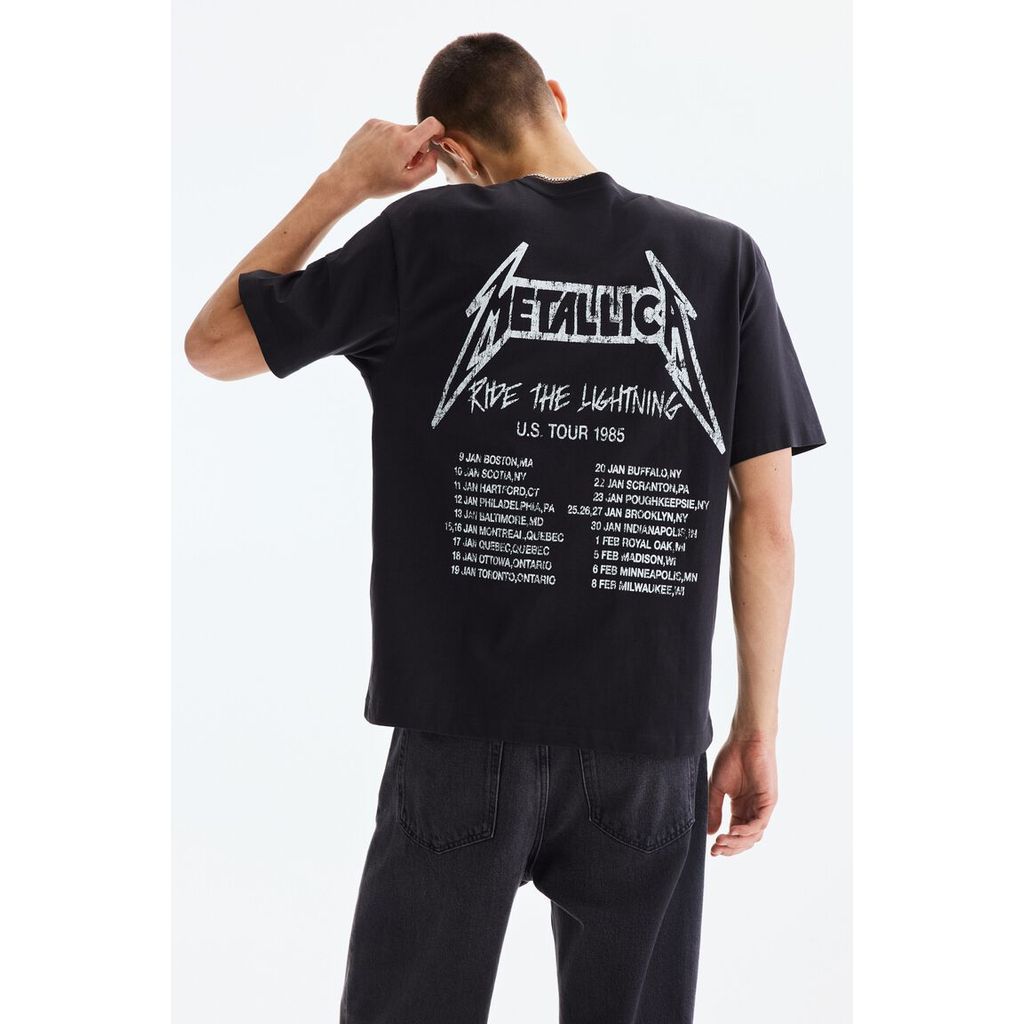 H&M(เอชแอนด์เอ็ม) เสื้อยืดทรงหลวม (Loose Fit T-shirt) ผู้ชาย 0972640_22