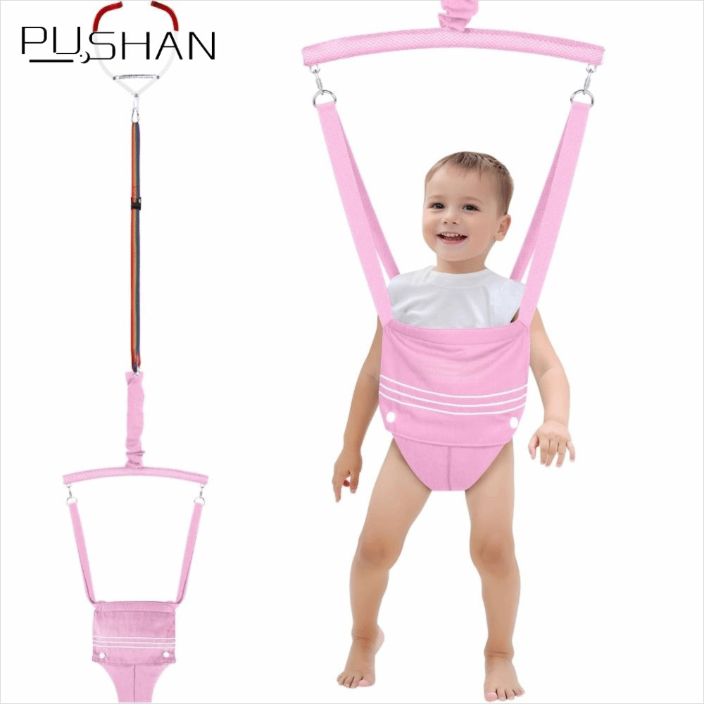 PUSHAN Baby Jumper, เข็มขัดยกความปลอดภัยเก้าอี้กระโดดเด็ก, Early Education สายรัดปรับได้ Baby Doorwa
