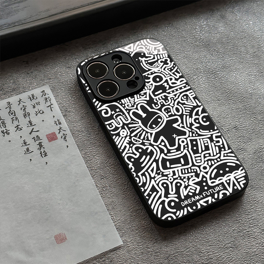 Dream Space Cool Glass Case เหมาะสําหรับ Apple 16pro เคสโทรศัพท์ 13 Huawei Honor OPPO14pvivo2026.3.2