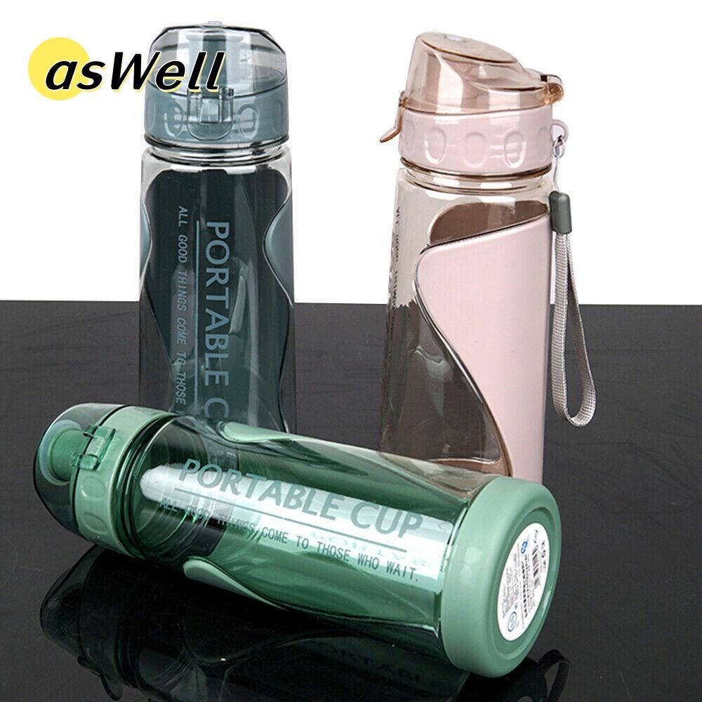 ASWELL 500ml ขวดน้ําสําหรับเล่นกีฬาเดินทางกลางแจ้งเครื่องดื่มแบบพกพาแก้ว