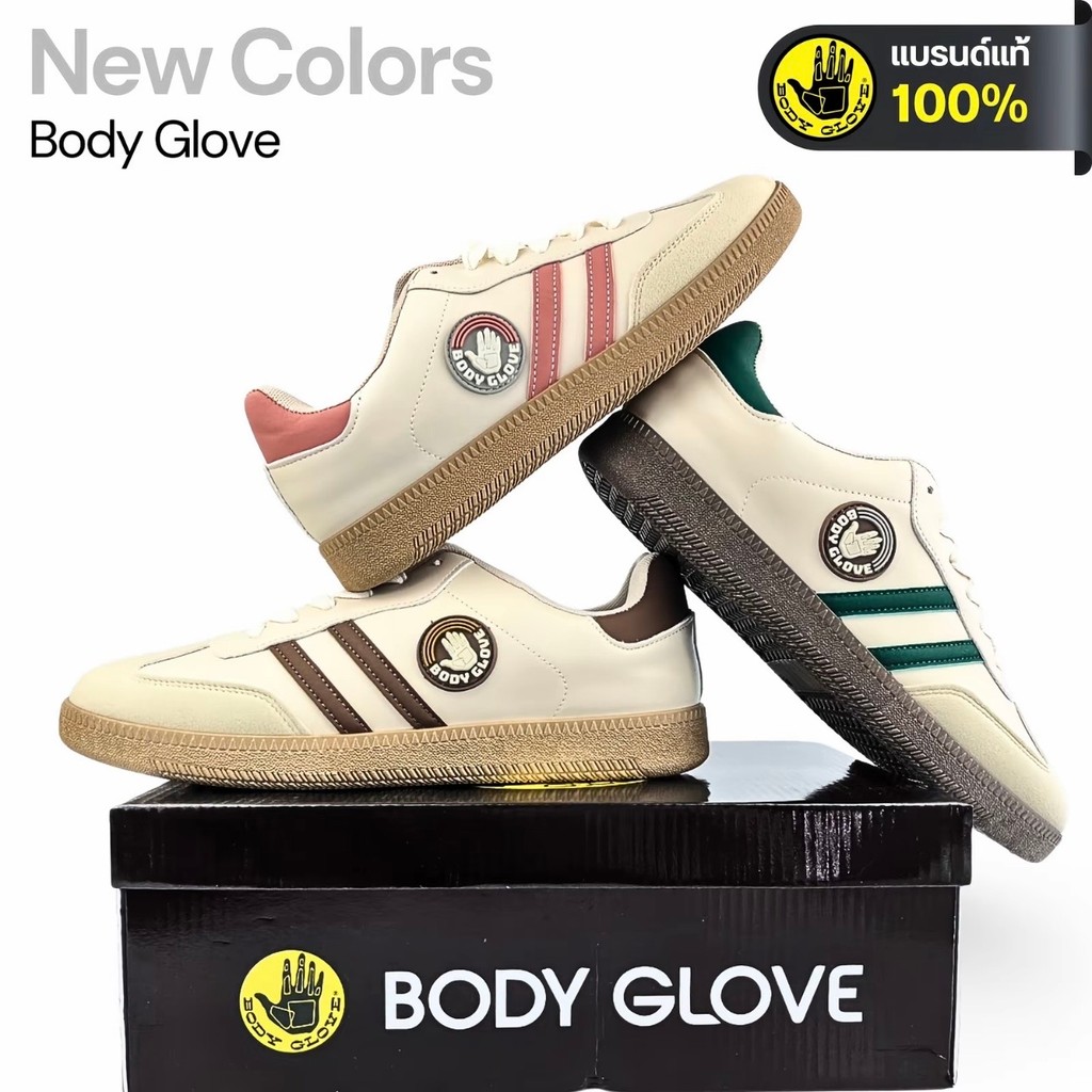 BODY GLOVE รองเท้าผ้าใบ รุ่นใหม่ล่าสุด BDG-BG 712 ผูกเชือก สวมใส่สบาย ทนทาน ของแท้ SIZE:37-44