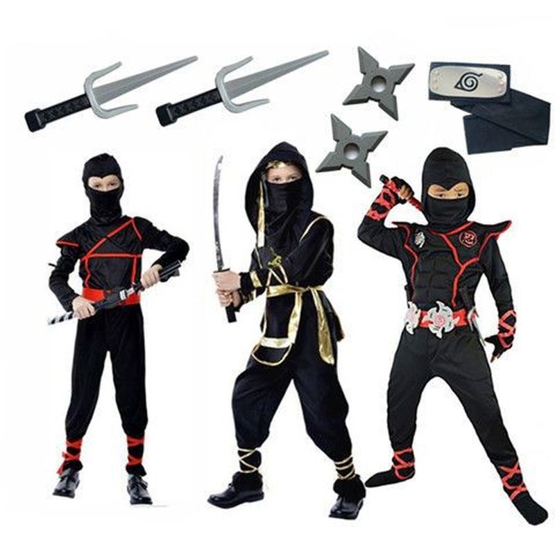影忍者cosplay服角色扮演演出服儿童节活动表演服男孩隐身套装3-23Shadow Ninja Cosplay Cos Role-play Performance Outfit Children's