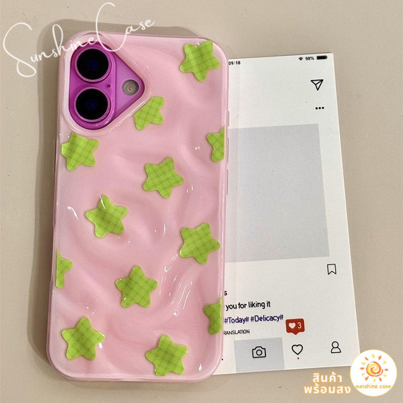 ส่งของเร็ว เคสสำหรับไอโฟน12 ลายดาว สีเหลืองสดใส รูปที่ 2