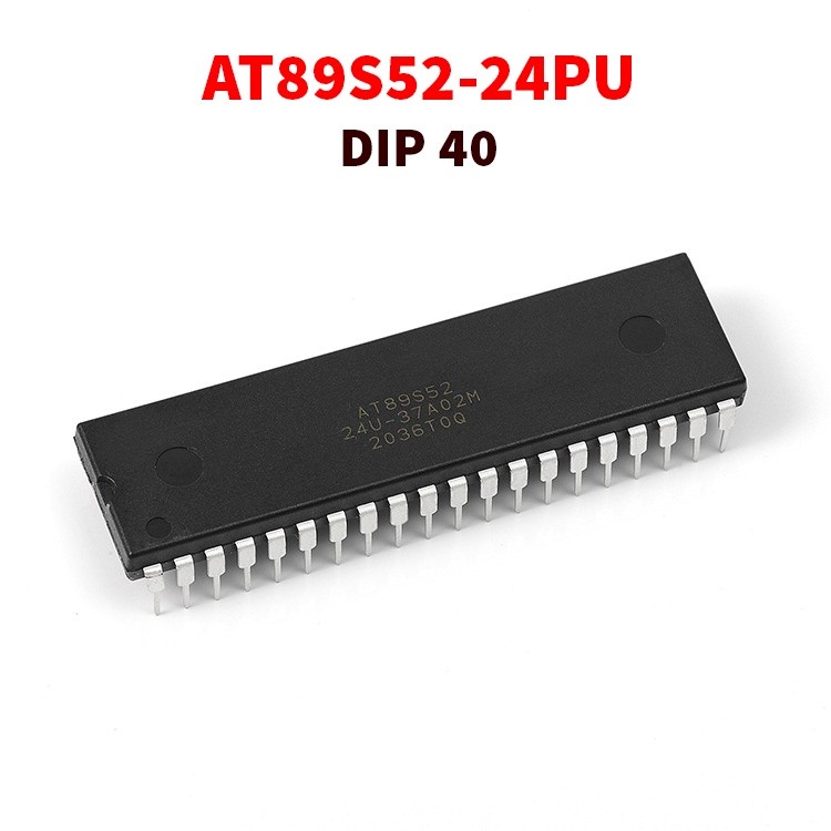 ชิปไมโครคอนโทรลเลอร์ AT89S52-24PU Pin DIP40 - 89S52 (8051)