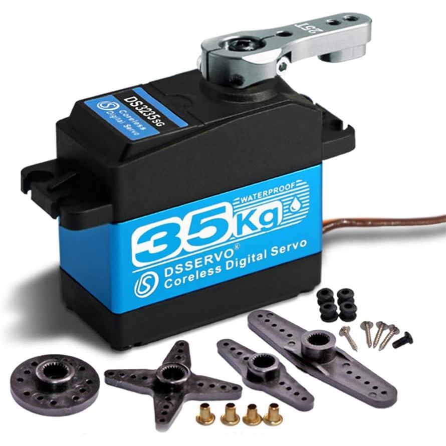 35KG แรงบิดสูง Coreless Motor servo เกียร์โลหะดิจิตอลและสแตนเลสเกียร์ servo arduino สําหรับหุ่นยนต์ 