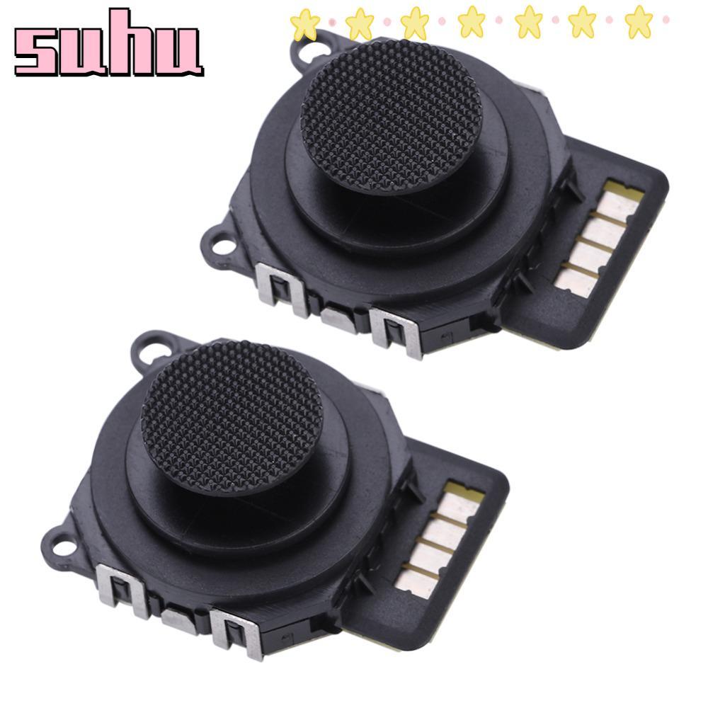 SUHUHD 2PCS จอยสติ๊กเปลี่ยน,สําหรับ PSP 2000 สีดํา Analog Stick,ทนทาน Precision ปุ่มควบคุม Stick สํา