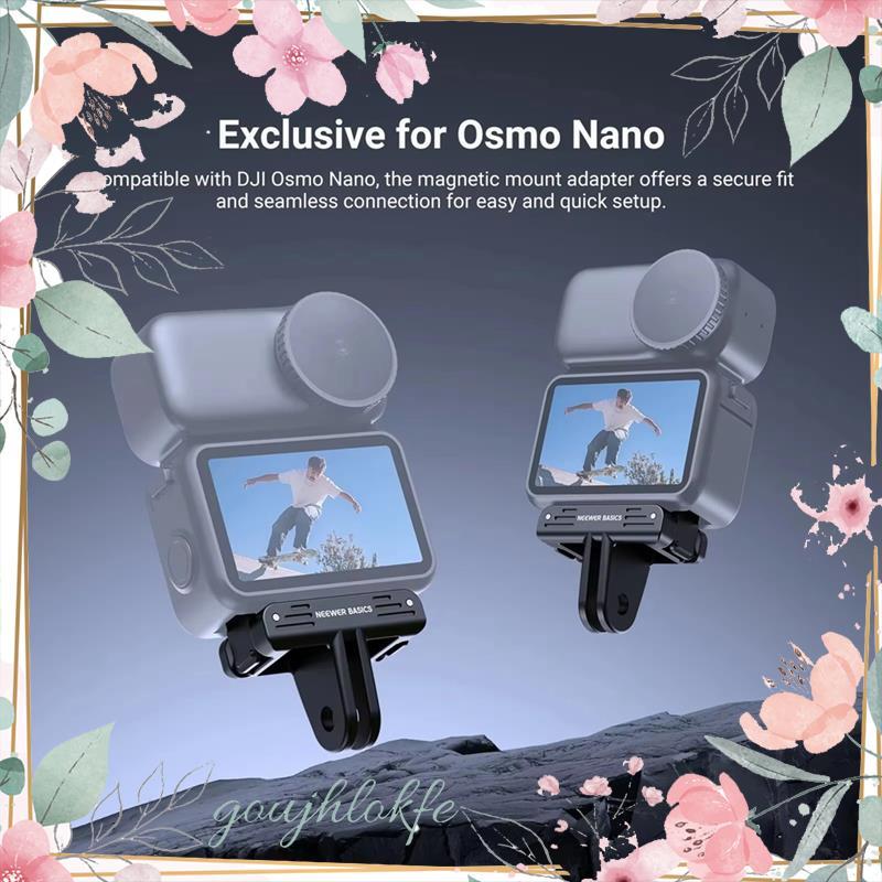 BASICS AC057 Magnetic Mount BASICS AC057 อะแดปเตอร์แม่เหล็กสําหรับ Nano Action กล้อง goujhlokfe.th