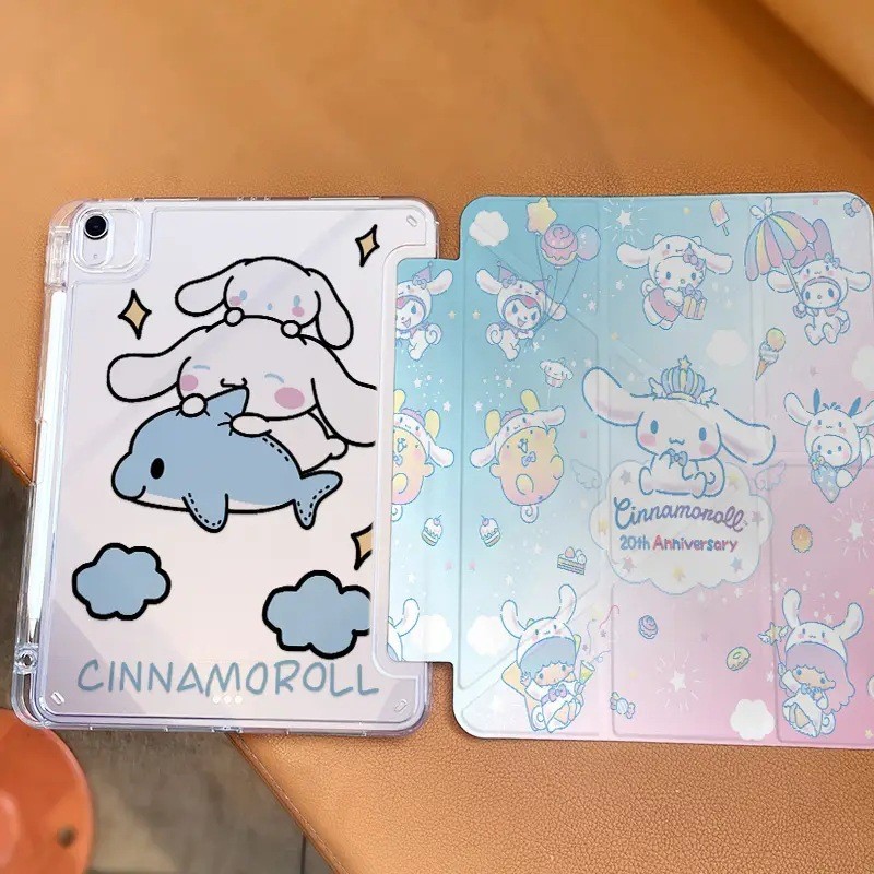[โชคดี] เคสป้องกันแท็บเล็ตลายการ์ตูนสุนัข Yugui iPad Pro/8/910th/2024Pro11/air4/5/6/7 iPad Air8 11 น