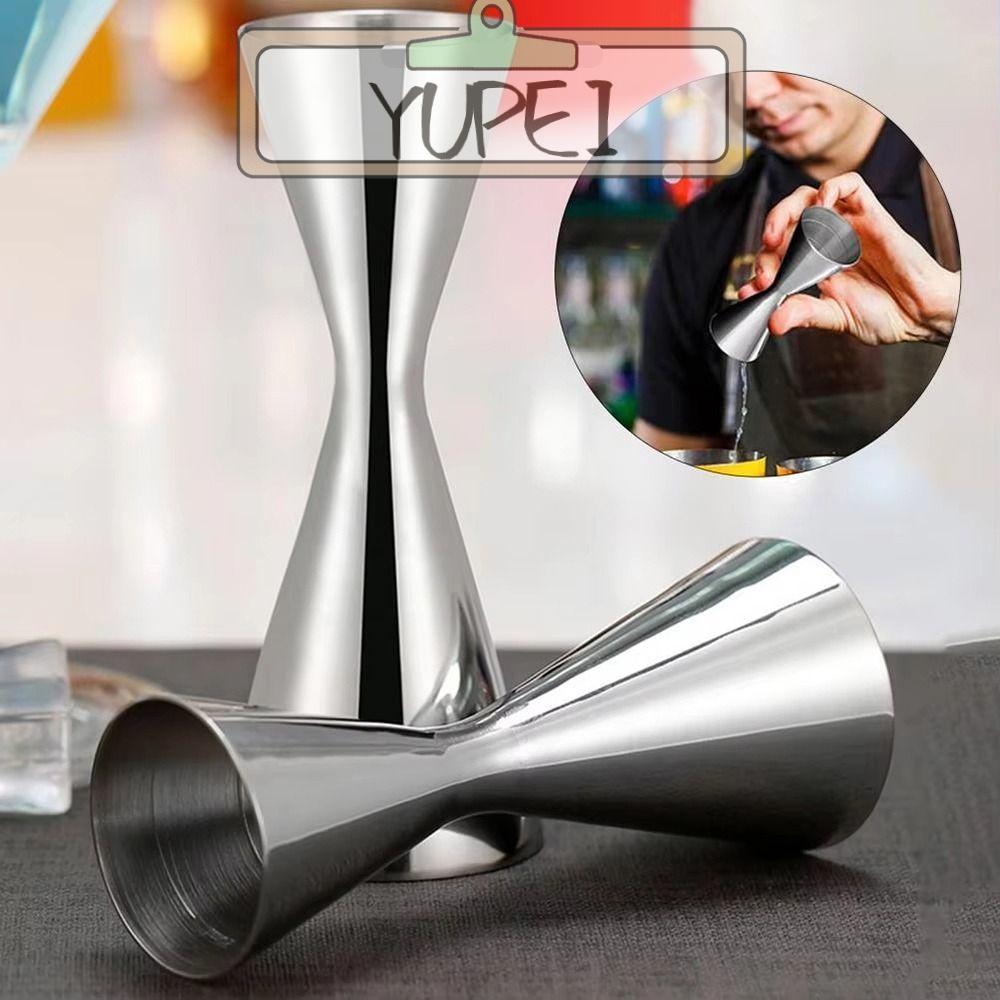 YUPEI วัด Jigger, 2oz 1oz Dual Shot Mug Shaker, หนา 304 สแตนเลสสไตล์ญี่ปุ่นวัดถ้วยบาร์