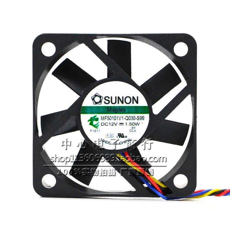 [หม้อน้ําขายร้อน] พัดลม PWM สี่สาย Jianzhun MF50101V1-Q030-S99 5010 12V 1.50W 5 ซม. สี่สาย