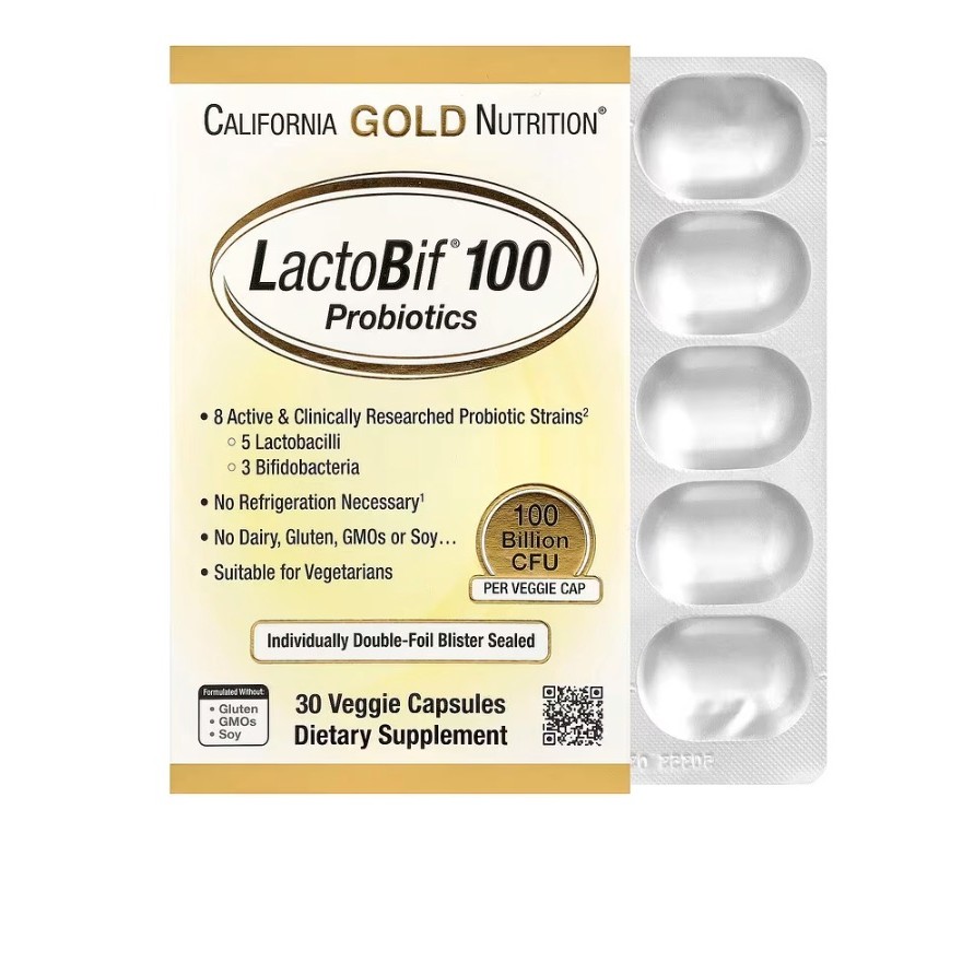 [ โพรไบโอติกส์ ] California Gold Nutrition, Probiotic (100 Billion CFU) x 30 Capsules (probiotic)