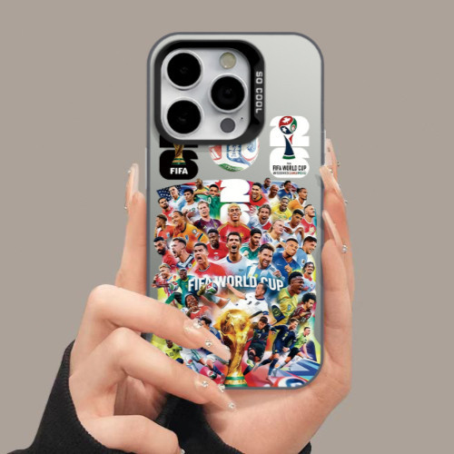 เคสโทรศัพท์ลายฟุตบอลโลก 2026 ใช้ได้กับ iPhone 17/16/15/14ProMax/12/13/11, X/XSMax/XR,7/8Plus ป้องกันการตกกระแทกคุณภาพสูง