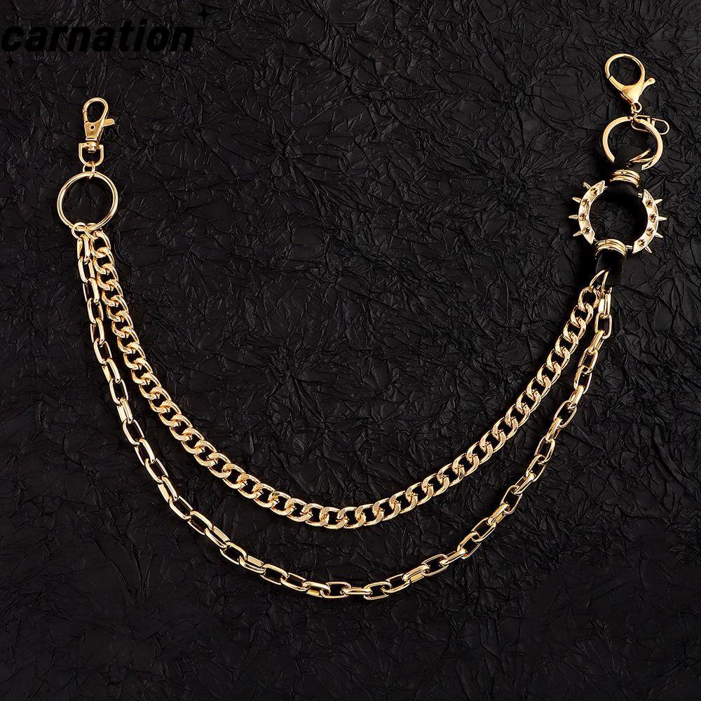 CARNATION Layered เอวกางเกง สไตล์ Harajuku HipHop และ Gothic แฟชั่น Y2K เหมาะสำหรับ Egirls และ Eboys