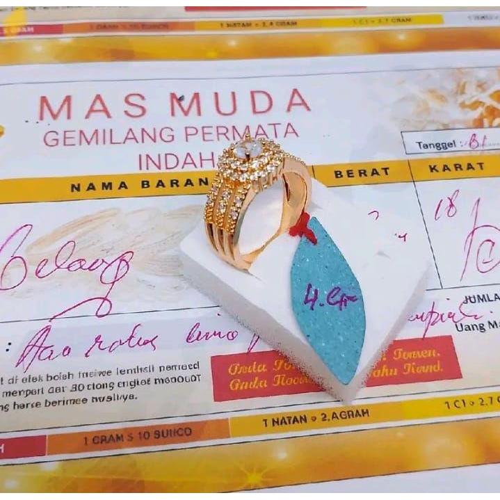 2GRAM LIGHT GOLD แหวนผู้หญิง รูปที่ 6