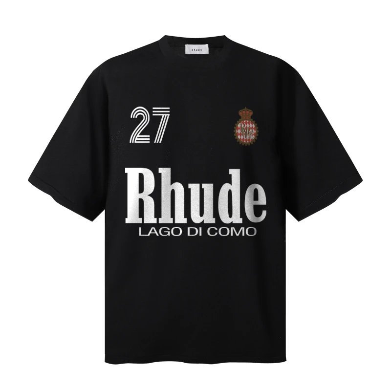 RHUDE LAGO DI COMO เสื้อยืดแขนสั้น คุณภาพเยี่ยม