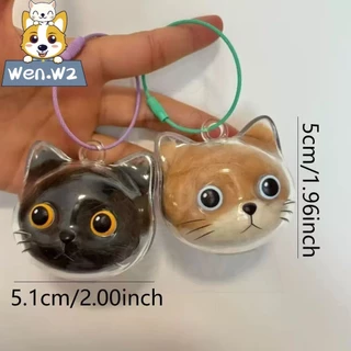 wen.W2 พวงกุญแจเก็บขนแมว กล่องใสจิ๋ว เก็บขนเป็นลูกกลม น่ารักมากกก 🐱✨