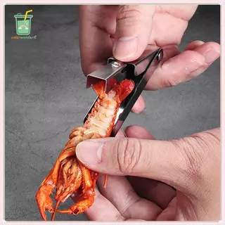 [สี] 2 ชิ้น Crawfish Peeler เครื่องมือ,สแตนเลส Crawfish Peeler เครื่องมือ,Crayfish Shelling อุปกรณ์เครื่องมืออาหารทะเล-Easily Peeling หางกุ้ง