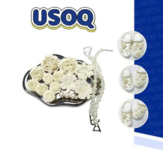 USOQ Shoe Charm for  jibit รองเท้าโปร่งสบาย 28 ประเภท Set ชุดแฟชั่นเครื่องประดับทองถ้ํารองเท้าหัวเข็มขัด DIY อุปกรณ์