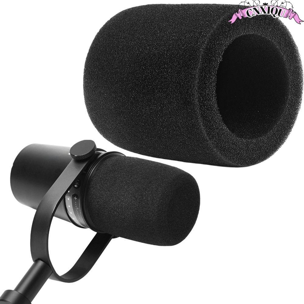 CNXIQU Mic Windscreen Cover, Replacement Windproof Microphone Pop Filter, Professional Flocked Spong