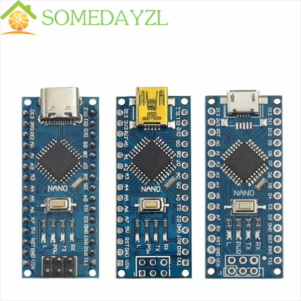 SOMEDAYZL Nano 3.0 Controller, CH340 Micro USB Arduino เข้ากันได้กับ, Driver Type-C USB Mini USB CH3