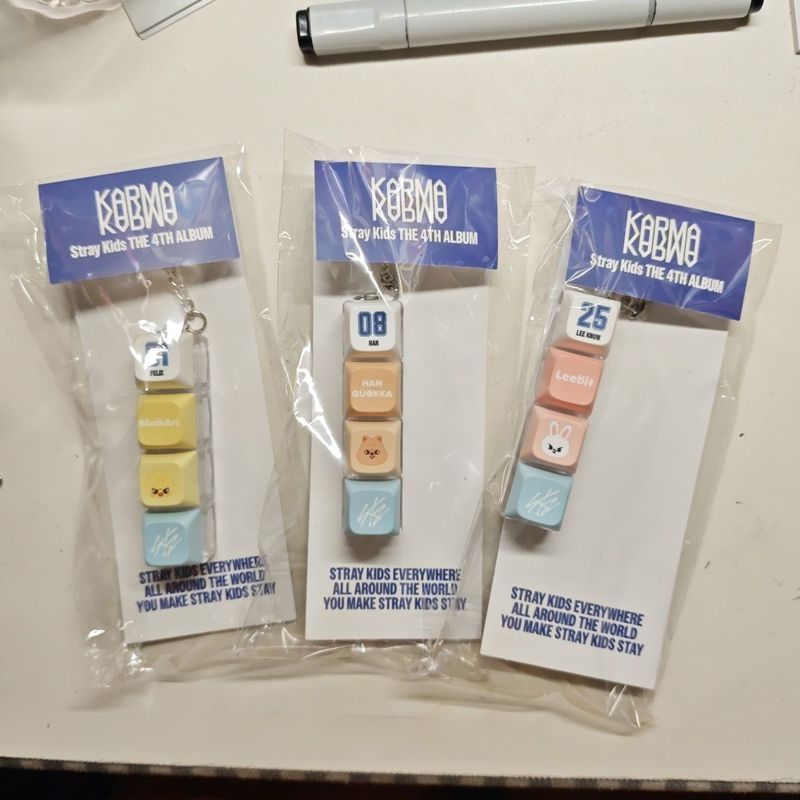 Straykids แฟลชกรรม สินค้าของแท้คีย์บอร์ดพวงกุญแจปุ่มกด skzoo Lee Long Fu Lee Min Ho Han N