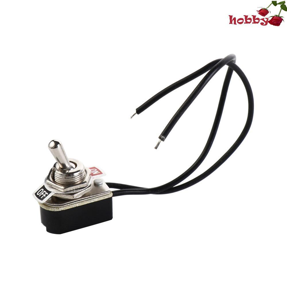 HOBBY Toggle Switch AC 250V 6A สองเกียร์ KNS-1 SPST อุปกรณ์ไฟฟ้าสวิทช์เปิด/ปิดมาตรฐานล่วงหน้า