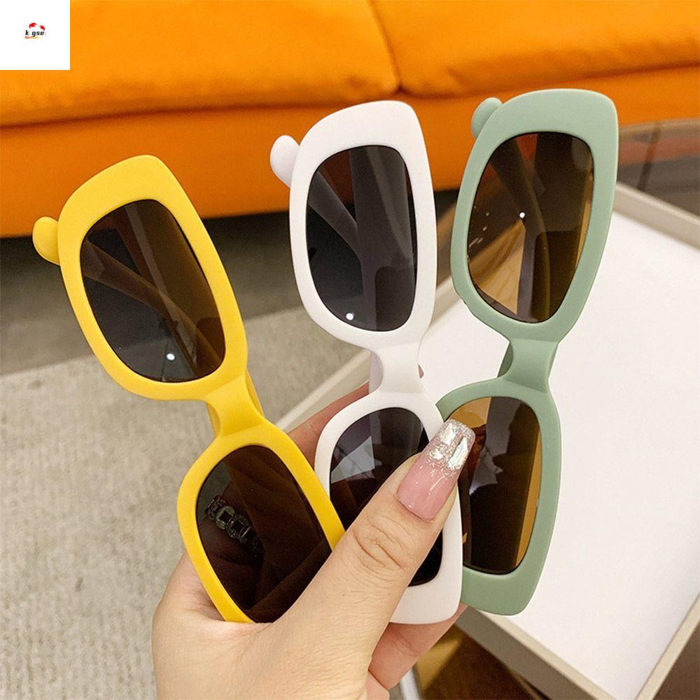 REPKG Kids Oval Frame Sun Glasses, Outdoor Sun Protection Childrens Square Glasses, Fashion Summer S
