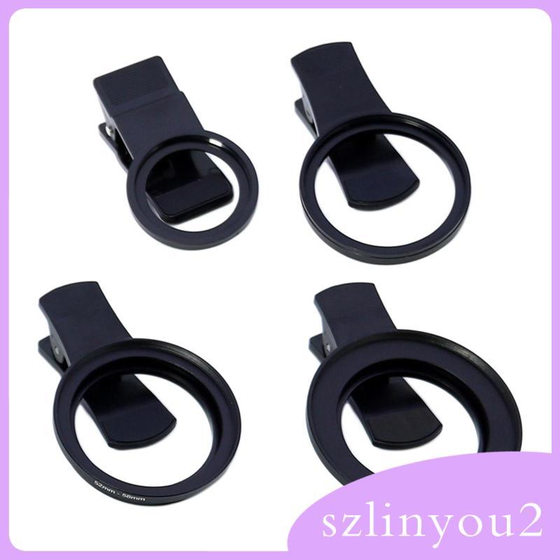 [szlinyou2] 2xPhone เลนส์คลิปสิ่งที่แนบมา Quick Mount Stable Universal คลิปแบบพกพาวงเล็บคลิปสําหรับเ