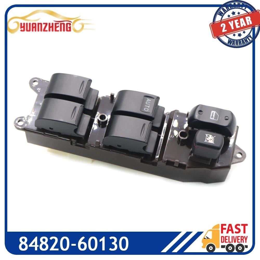 ไฟฟ้าหน้าต่างสวิทช์หลัก 84820-60130 สําหรับ Toyota Land Cruiser 100 1FZFE 2UZFE 1998-2008 4.5L 4.7L 