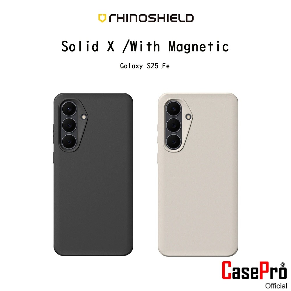 RHINOSHIELD Solid X /With Magnetic เคสกันกระแทกระดับ3.5Mเกรดพรีเมี่ยม เคสสำหรับ Galaxy S25 Fe (New)