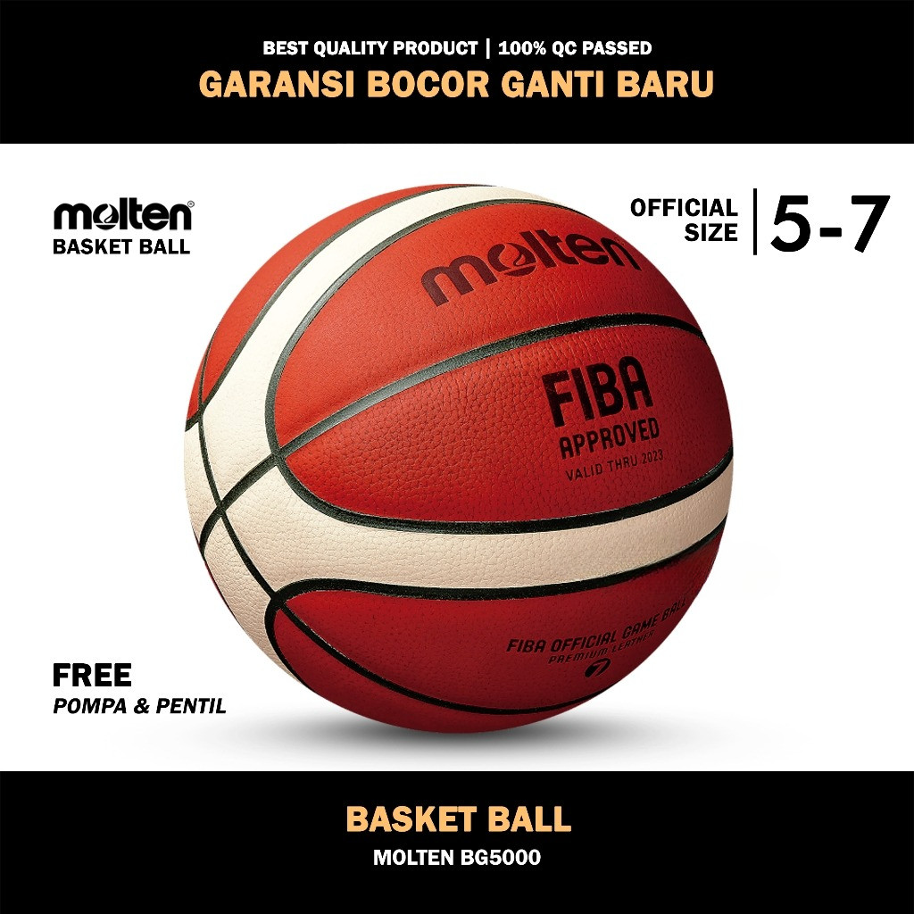 MOLTEN บาสเก็ตบอล BG4500 GG7X BG5000 GG6X | ไซส์ 7 | ไซส์ 6 | บาสเก็ตบอลนําเข้าดั้งเดิม