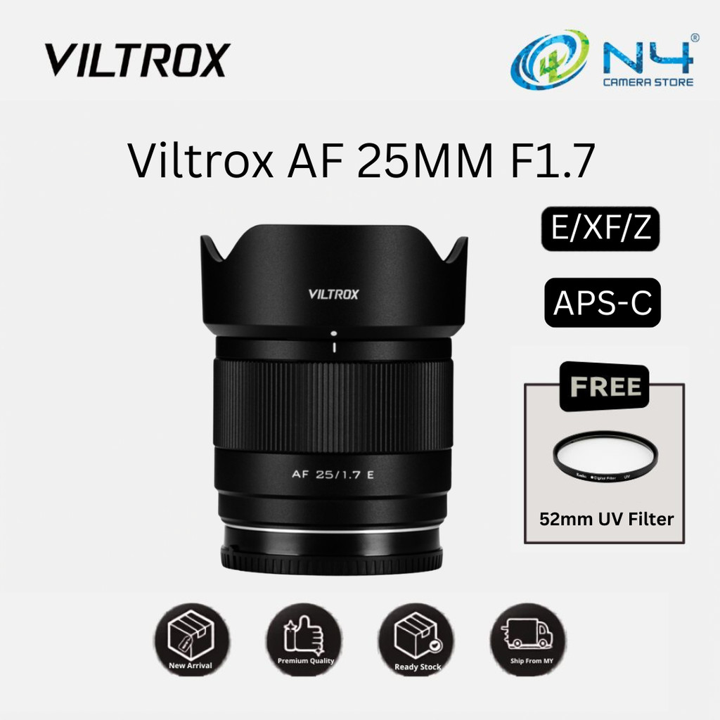 เลนส์ VILTROX 25MM F1.7 (Z MOUNT) สําหรับ NIKON / (E MOUNT) สําหรับ SONY / (X MOUNT) สําหรับ FUJIFIL