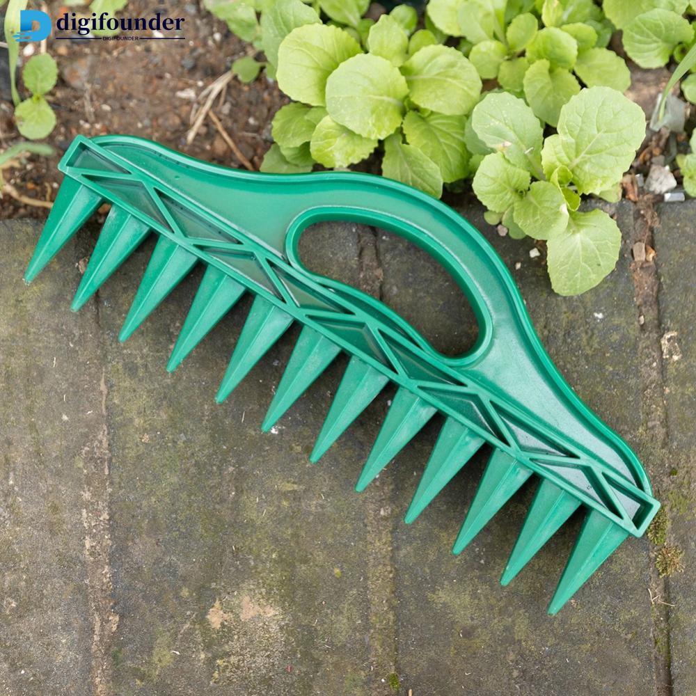 DIGIFOUNDER 12 หลุม Seed Spacer Seeder เครื่องมือสวนปลูกแม่แบบ Dibber Soil Digger คู่มือ SEED Spread