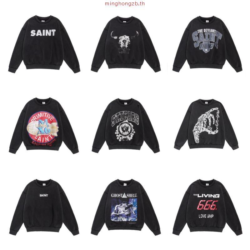 URTHE - เสื้อสเวตเตอร์ เสื้อกันหนาว Oversize รุ่น PAEONIANS SWEATSHIRT