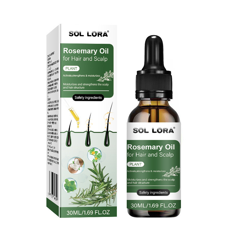 [คลังสินค้าพร้อม] SOL LORA Hair Care Rosemary Oil Rosemary Essence Nourish Hair Ends Soft Hair Care 