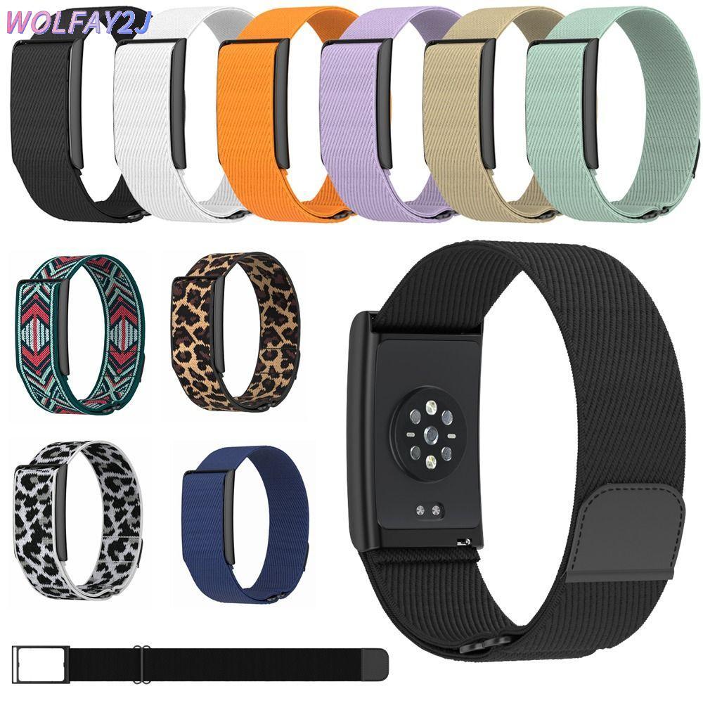 WOLFAY2J Sport Band, Nylon 22mm Fitness Tracker Strap, Breathable Loop Design สายรัดข้อมือทดแทนแบบปร