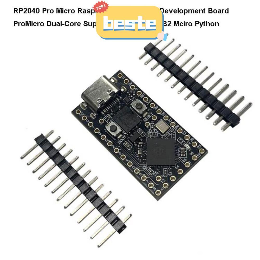 BTE RP2040 Micro Raspberry, สีดํา 33 มม.* 18 มม.PI PICO Mini Development Board, USB 5V พลาสติก/โลหะ 
