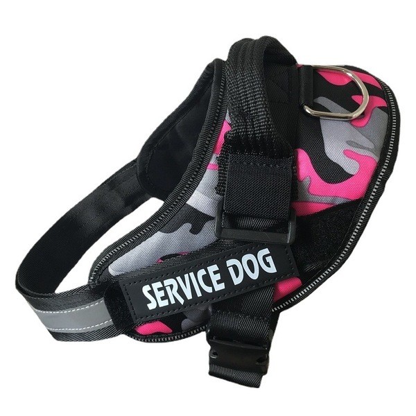 SERVICE DOG สายสัตว์เลี้ยง สายจูงสุนัข สุนัขขนาดใหญ่ โกลเด้น รีทรีฟเวอร์ K9 DOG สายรัดหน้าอก โซ่สุนั