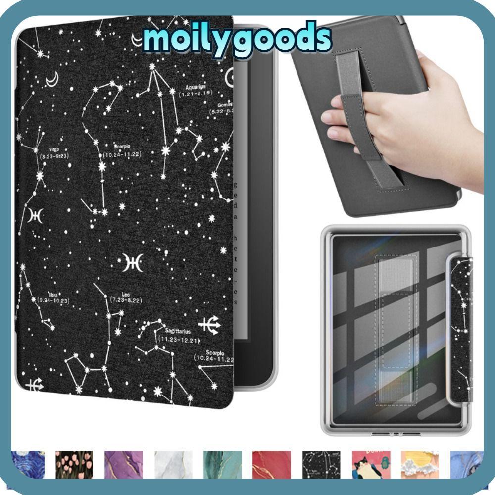 MOILYHD e-Reader, Hand Support Auto Wake/Sleep Smart Cover, กันกระแทกหนัง Folio Funda สําหรับ Kindle