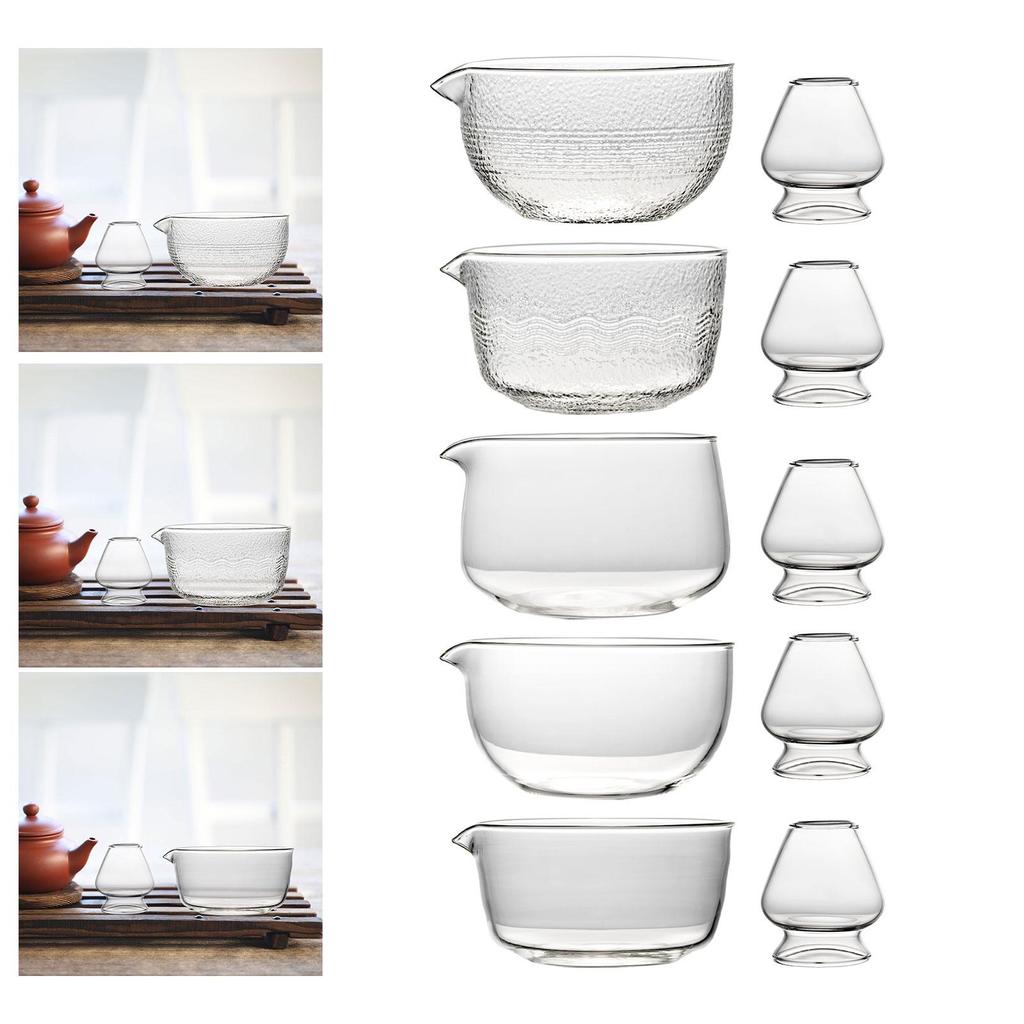 [mibum01eb] Spout Matcha Bowl Set Handmade Teahouse Decor ชุดชามัทฉะแก้วญี่ปุ่น