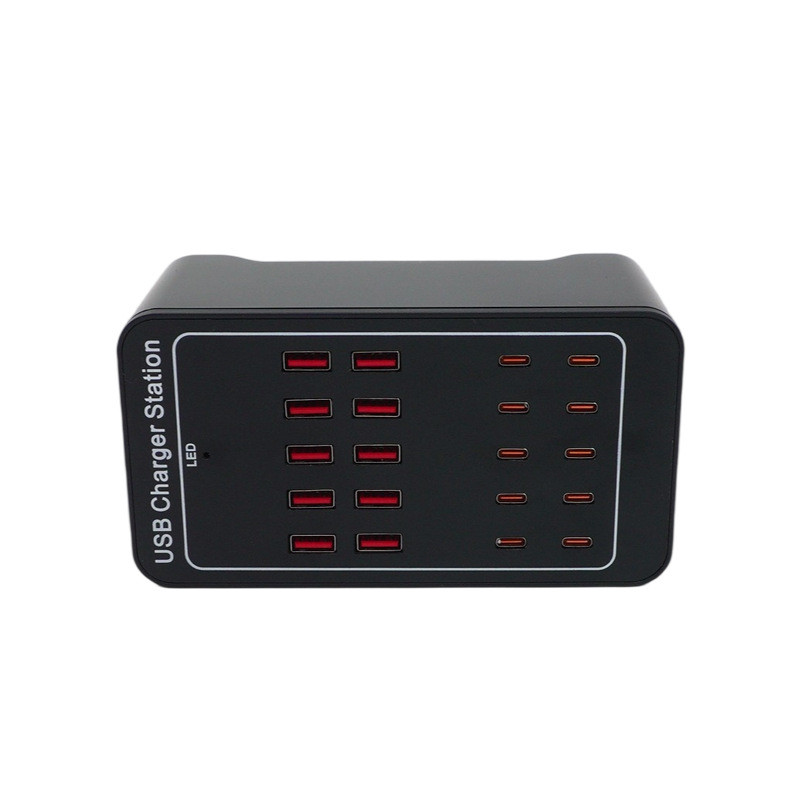 One Piece Multi-Port USB Charger A+C Port Plastic Case 20 Port USB Studio Universal หัวชาร์จทนไฟ